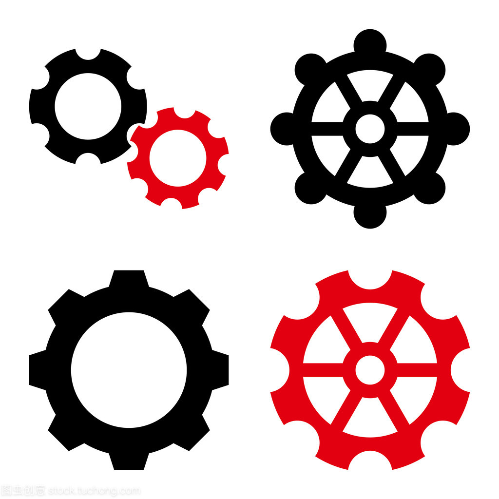 齒輪平面矢量圖標(biāo) 設(shè)計(jì)與應(yīng)用解析